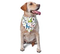 Dog Bandanas, Rustic Funny Cute Alpaca Cactus Triangle Bibs Dog Scarfs Dog Handkerchief, Cute Dog Accessories Dog Bandanas