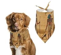 Dog Bandanas Scarf Washable Pet Kerchiefs Adjustable Ancient Egyptians Triangle Bibs Puppy Accessories for Small Medium Large Dogs Cats Costume Supply Birthday