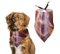 Dog Bandanas Scarf Washable Pet Kerchiefs Adjustable Antelope Canyon Triangle Bibs Puppy Accessories for Small Medium Large Dogs Cats Costume Supply Birthday