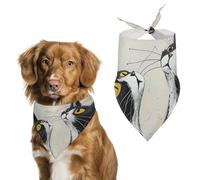 Dog Bandanas Scarf Washable Pet Kerchiefs Adjustable Looking at The Cloud Triangle Bibs Puppy Accessories for Small Medium Large Dogs Cats Costume Supply Birthday