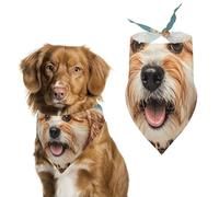 Dog Bandanas Scarf Washable Pet Kerchiefs Adjustable Lover Dog Paws Triangle Bibs Puppy Accessories for Small Medium Large Dogs Cats Costume Supply Birthday