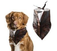 Dog Bandanas Scarf Washable Pet Kerchiefs Adjustable Mechanical Butterfly Triangle Bibs Puppy Accessories for Small Medium Large Dogs Cats Costume Supply Birthday