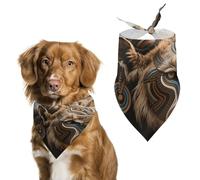 Dog Bandanas Scarf Washable Pet Kerchiefs Adjustable Tribal Animals Triangle Bibs Puppy Accessories for Small Medium Large Dogs Cats Costume Supply Birthday