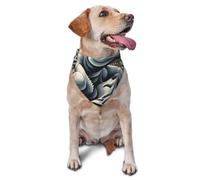 Dog Bandanas,Sci Fi Lizard Man Breathable Pet Scarf, Adjustable Washable Polyester Bandana for Small Medium Large Dogs and Cats, Soft Daily Fashion & Photo Prop Accessory for Boy Girl Puppy