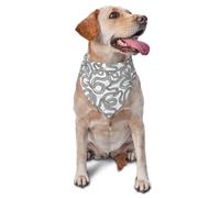 Dog Bandanas, Simple Black Lines Cute Snake Triangle Bibs Dog Scarfs Dog Handkerchief, Cute Dog Accessories Dog Bandanas