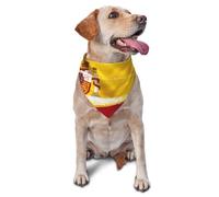 Dog Bandanas,Spain Flag Breathable Pet Scarf, Adjustable Washable Polyester Bandana for Small Medium Large Dogs and Cats, Soft Daily Fashion & Photo Prop Accessory for Boy Girl Puppy