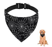 Dog Bandanas Spider Web For Large Dogs Medium Dogs Small Washable Adjustable Scarf For Reusable Dog Neckerchief Accessories Grooming Parties And Daily Wear