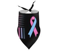 Dog Bandanas Sudden Infant Death Syndrome Awarenes Puppy Pet V-Neck Bibs Scarf Triangle Adjustable Kerchief Accessories for Small Medium Large Puppy Cat