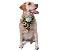 Dog Bandanas,Surreal portrait Breathable Pet Scarf, Adjustable Washable Polyester Bandana for Small Medium Large Dogs and Cats, Soft Daily Fashion & Photo Prop Accessory for Boy Girl Puppy