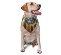 Dog Bandanas,The Earth in the Mysterious Church Breathable Pet Scarf, Adjustable Washable Polyester Bandana for Small Medium Large Dogs and Cats, Soft Daily Fashion