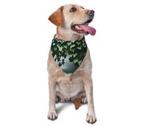 Dog Bandanas,The Ivy of the Mysterious River Breathable Pet Scarf, Adjustable Washable Polyester Bandana for Small Medium Large Dogs and Cats, Soft Daily Fashion