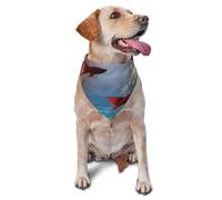 Dog Bandanas,The Red Dream World Breathable Pet Scarf, Adjustable Washable Polyester Bandana for Small Medium Large Dogs and Cats, Soft Daily Fashion & Photo Prop Accessory for Boy Girl Puppy