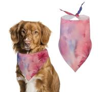 Dog Bandanas Tie Dye Cherry Petals Dog Scarf Bib Kerchief For Pets Large: 70 * 30 CM