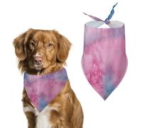 Dog Bandanas Tie Dye Cherry Petals Dog Scarf Bib Kerchief For Pets Large: 70 * 30 CM