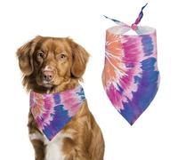 Dog Bandanas Tie Dye Cherry Petals Dog Scarf Bib Kerchief For Pets Large: 70 * 30 CM