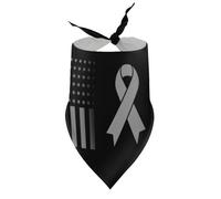 Dog Bandanas Vintage Parkinson's Awareness Puppy Pet V-Neck Bibs Scarf Triangle Adjustable Kerchief Accessories for Small Medium Large Puppy Cat