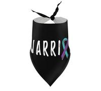 Dog Bandanas Warrior National Hospice Palliative Care Awareness Puppy Pet V-Neck Bibs Scarf Triangle Adjustable Kerchief Accessories for Small Medium Large Puppy Cat