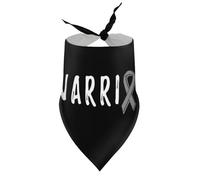 Dog Bandanas Warrior Parkinson's Awareness Puppy Pet V-Neck Bibs Scarf Triangle Adjustable Kerchief Accessories for Small Medium Large Puppy Cat