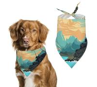 Dog Bandanas with Hello Hawaii Printed Dog Scarf Dog Bibs Washable Polyester Handkerchief Scarf Triangle Bandana for Small Medium Large Dogs