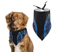 Dog Bandanas with Lungs Under The Light Printed Dog Scarf Dog Bibs Washable Polyester Handkerchief Scarf Triangle Bandana for Small Medium Large Dogs