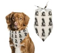 Dog Bandanas with Skunk Printed Dog Scarf Dog Bibs Washable Polyester Handkerchief Scarf Triangle Bandana for Small Medium Large Dogs