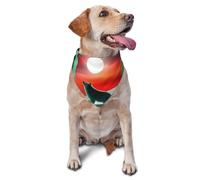 Dog Bandanas,Wolf under the Moonlight Breathable Pet Scarf, Adjustable Washable Polyester Bandana for Small Medium Large Dogs and Cats, Soft Daily Fashion & Photo Prop Accessory for Boy Girl Puppy