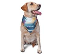 Dog Bandanas,Zen Garden Breathable Pet Scarf, Adjustable Washable Polyester Bandana for Small Medium Large Dogs and Cats, Soft Daily Fashion & Photo Prop Accessory for Boy Girl Puppy