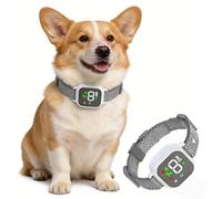 Dog Bark Collar, Waterproof Rechargeable Smart Collar, Anti Barking Training Collar with 4 Modes&8 Sensitivity Levels for Small Medium Large Dogs(White)