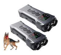 Dog Bark Deterrent Device Stops Bad Behavior, 2025 New Anti Bark Device for Dogs Barking Silencer with LED Flashlight & HD Display, Train Your Dog Not to Bark Safe for Dogs (2PCS)