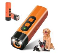 Dog Bark Deterrent Device Up To 35FT Range Ultrasonic Anti-Barking Trainer with LED Flashlight for Indoor Outdoor Use