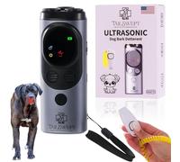 Dog Bark Deterrent Devices - 3-in-1 Ultrasonic Anti Barking Device for Dogs with Clicker & Whistle | Dual Frequency True Ultrasonic Dog Bark Deterrent (50FT) | Rechargeable, Humane Training