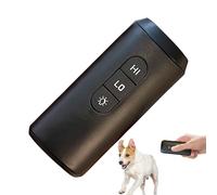 Dog Bark Drive Devices, Ultrasonic Anti Barking Device for Dogs, Pet Training Tools, Double Sensor Technology, Led Flashlight Function, Black, for Indoor, Outdoor, Travel