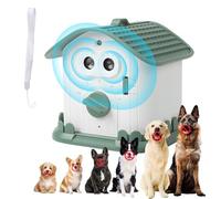 Dog Barking Deterrent Devices, Anti Barking Device for Dogs - Rechargeable Dog House-Shaped Stop Barking Tool with 3 Ultrasonic Modes, 50FT/15M Range Weatherproof for Fence/Wall, Humane for All Dogs