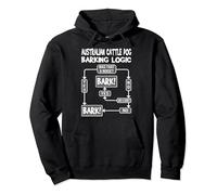 Dog Barking Logic, dog gift, Funny Australian Cattle Dog Pullover Hoodie