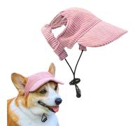 Dog Baseball Cap, Dog Sun Hats, Adjustable Summer Pet Sun Hat with Ear Holes, Small Medium Large Baseball Cap, Waterproof/Breathable, for Faldo/Shiba Inu/Corgi Outdoor Protection
