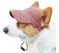 Dog Baseball Cap - Velvet Dog Sun Hat with Ear Holes | Adjustable Design Beach Visor, Pet Body Text for Small Medium Dogs Outdoor Sports Walking Walking Puppy Outings