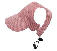 Dog Baseball Hat - Adjustable Velvet Cap with Ear Holes Outdoor Pet Visor for Small, Medium and Large Dogs, Adjustable Dog Hats, Summer Sun Protection, Breathable Dog Beach Hat