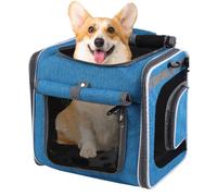 Dog Basket - Basket Transport Box, Adjustable Bag Backpack Ventilated Transport Bag for Transportation, Excursion, Cycling, Camping, Hiking