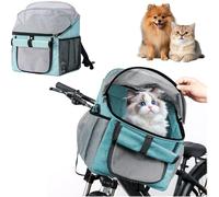 Dog Basket Bicycle - 3-in-1 Dog Basket Bicycle Front, 32 x 29 x 39 cm Foldable Bicycle Bag for Pets, Maximum Load Capacity 5 kg, Suitable for Pet Shops, Bathing, Picnics, Hospitals