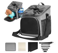 Dog Basket for Bicycle | Canine Bike Seat, Lightweight Detachable Bag with Breathable Support for Beach Trips and Camping