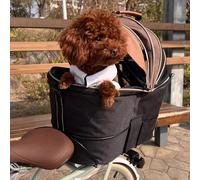 Dog Basket for Bike, Bike Basket Rear, Pet Backpack with Detachable Carrier, Can Be Car-Carrying, Hand-Carrying, Cross-Body