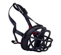 Dog Basket Muzzle, Adjustable Dog Basket Muzzle Cage for Panting Drinking, Black, Multiple Sizes(1#)