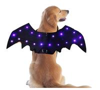 Dog Bat Wings Halloween Pet Costume, Glowing Fun Halloween Costume, Suitable for Small and Medium, Cats, Party Pet Costume Role Play