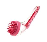 Dog Bath Brush - 7.09x2.76x2.95 inches Gentle Massage Cleansing Scrubber for Puppies, Pet Grooming Brush with Soft Bristles, Home Groomers Scrub for Swimming Pool Beach or Travel Use