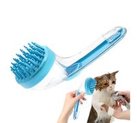 Dog Bath Brush - Bubble Brush for Dogs | Pet Massage Brush with Shampoo Dispenser | Grooming Tool with Soft Silicone Bristles | Gentle Cat Comb for Puppy Kitten Small Pets | Bath Time Shower Accessory