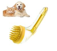 Dog Bath Brush - Cat Bathing Brush With Soap Dispenser, Gentle Silicone Scrubber Massager | Soft Bristle Brushes For Cats Kittens Puppies Shampoo Foam Cleaning Of Home Beach Travel With Swimming Pool