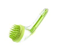 Dog Bath Brush, Cat Dog Massage Brush, Soft Silicone Scrubber with Built-in Soap Dispenser, Gentle Grooming Tool for Pets at Home Travel or Professional Pet Care, Green