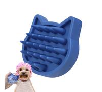 Dog Bath Brush, Cat Shower Massage Brush, 3.66x2.95x1.14 Inches Pet Grooming Scrubber, Portable Ergonomic Cleaning Tool for Small Medium Large Puppy Kitten Bathing and Care