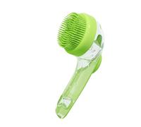 Dog Bath Brush - Gentle Massage Tool,Shampoo Scrubber, Soap Dispenser, Portable Pet Cleaning Brush, Soft Grooming Bath Accessory | Easy Lather Wash System For Puppy Dog Bathtub Care Routine