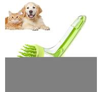 Dog Bath Brush - Gentle Scrubber with Built-in Soap Dispenser | Cat & Puppy Massage Brush for Bathing, Home, Grooming, Travel, Swimming Pool, Beach Days, Kittens & Pet Care